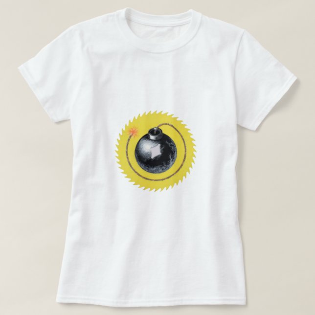 Zeitbombe explodiert T-Shirt (Design vorne)