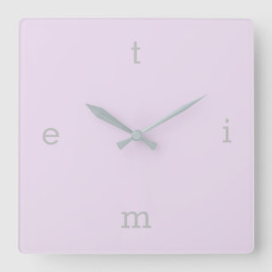 ZEITbriefe Quadratische Wanduhr