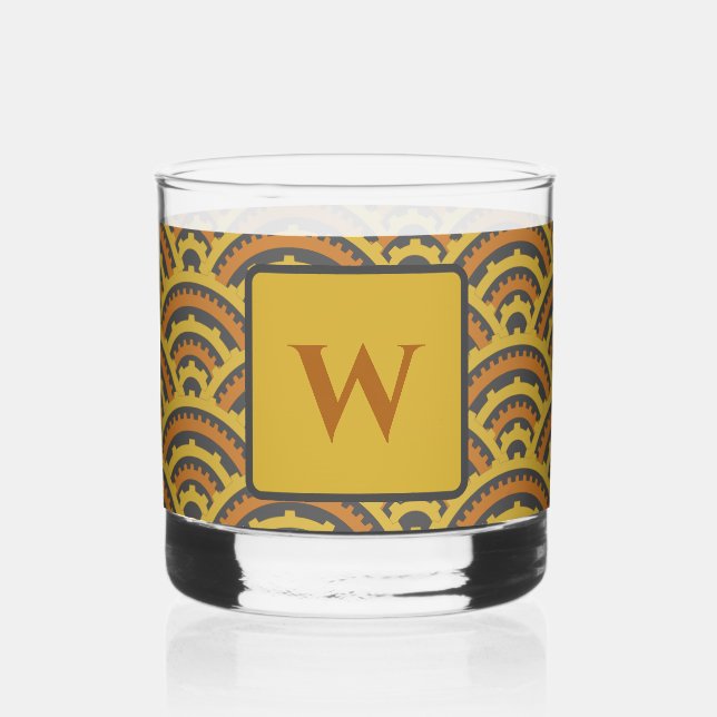 Zeitdiagramme Whiskyglas (Vorderseite)