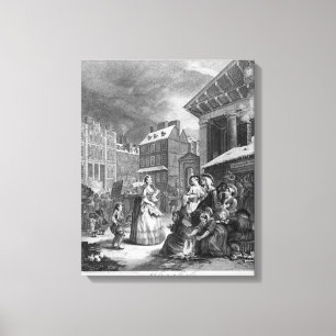 Zeiten des Tages, des Morgens, 1738 Leinwanddruck