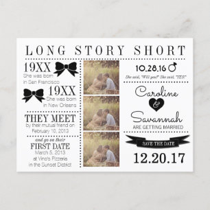 Zeitfenster Save the Date Postkarte