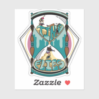 Zeitfliegen-Aufkleber Aufkleber