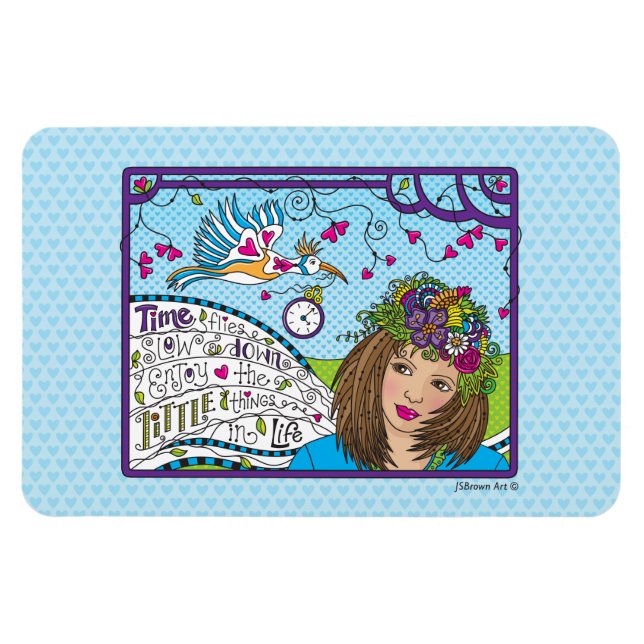 Zeitfliegen_Flexibles Magnet 6" x 4" (Horizontal)