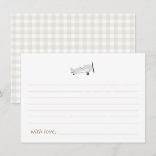 "Zeitfliegen" Flugzeitkapselkarten Dankeskarte