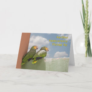 Zeitfliegen Jahrestag Karte