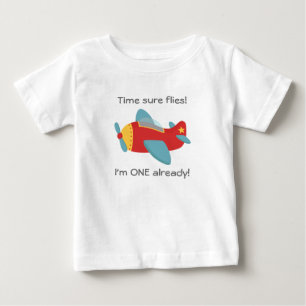 Zeitfliegen, Niedliches Flugzeug, ich bin eins, 1. Baby T-shirt