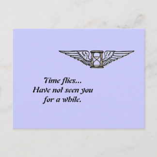 Zeitfliegen Postkarte