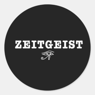 Zeitgeist Runder Aufkleber