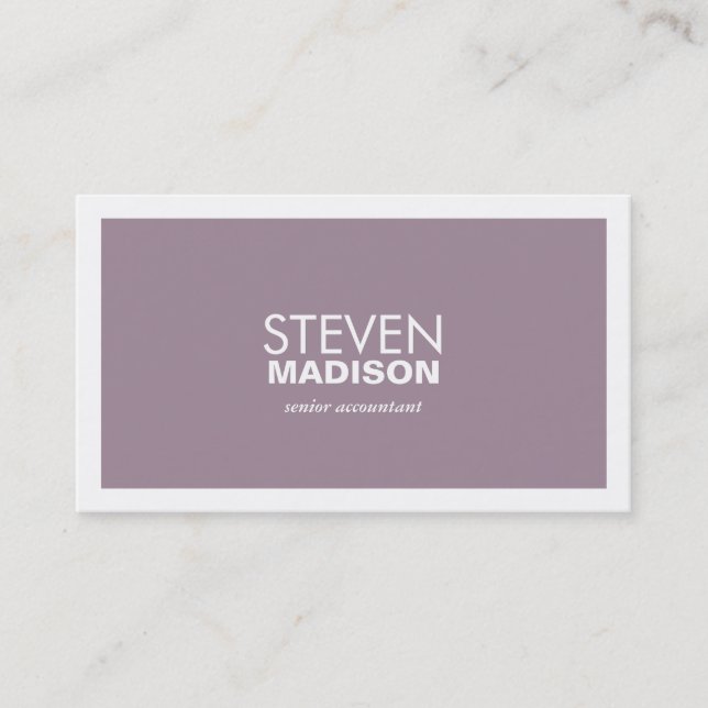 zeitgemäß visitenkarte (Vorderseite)