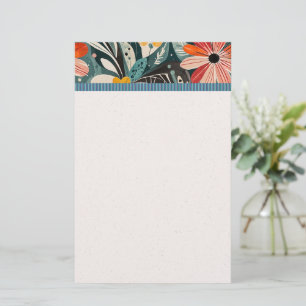 Zeitgemäße glückliche Blumen Korrespondenzartikel Briefpapier