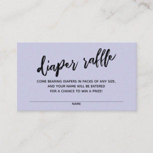 Zeitgemäße Handschriftenhandschrift: Raffle Ticket Begleitkarte