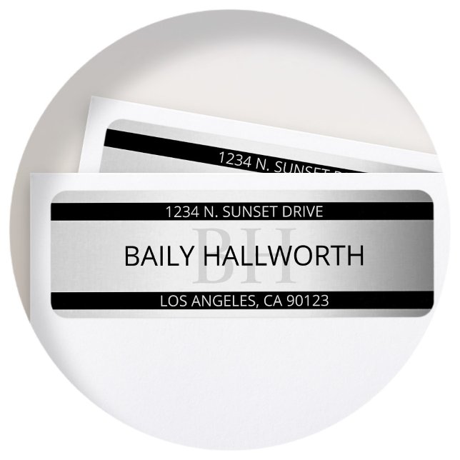 Zeitgemäße Imitate Silver Ombre Stripes & Black (Von Creator hochgeladen)