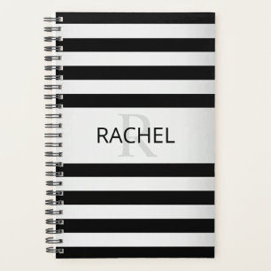 Zeitgemäße Imitate Silver Ombre Stripes & Black Planer