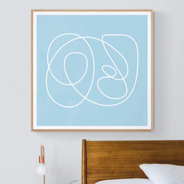 Zeitgemäße Minimalistische Abstrakte Linie Pastel  Poster (Von Creator hochgeladen)