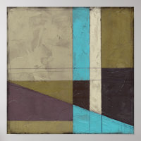 Zeitgemäße Minimalistische Malerei mit tiefer Farb