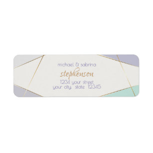 Zeitgemäße moderne geometrische Streifen Mini-Viol