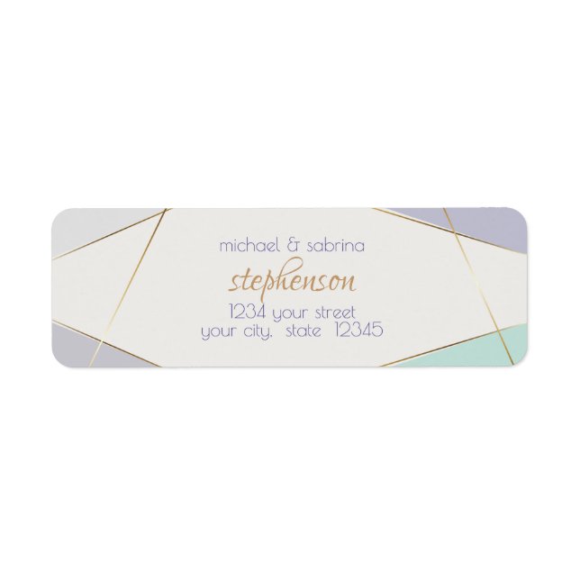 Zeitgemäße moderne geometrische Streifen Mini-Viol (Vorne)