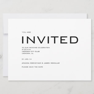 Zeitgemäße Save-the-Date-Einladung Einladung