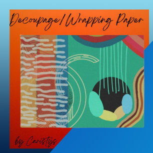 Zeitgemäßes Art Decoupage Wrap Tissue Paper Seidenpapier