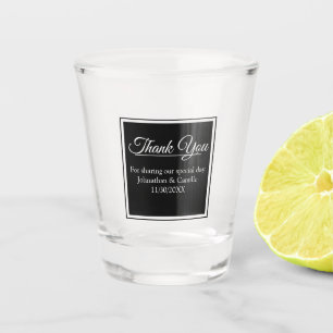 Zeitgenosse danken Ihnen Gastgeschenk Hochzeit Schnapsglas