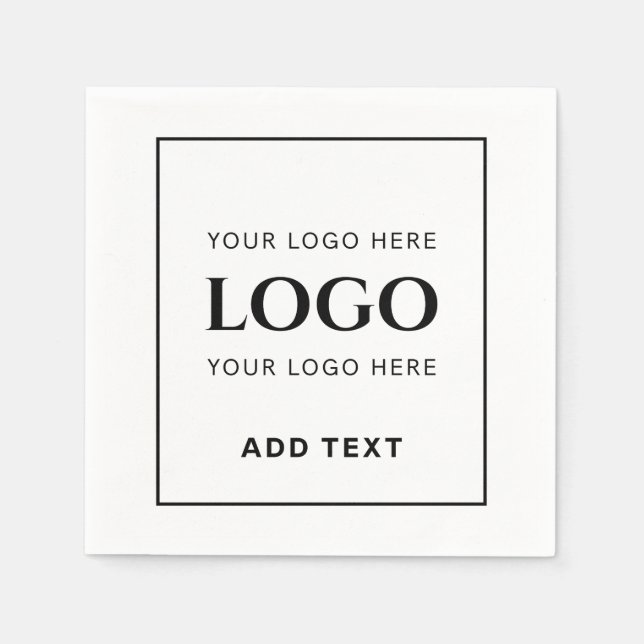 Zeitgenössisch, gestrafft, elegant und bearbeitbar serviette (Vorderseite)