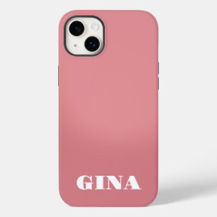 Zeitgenössisch Rustikales Rosa Personalisiert Case-Mate iPhone 14 Plus Hülle