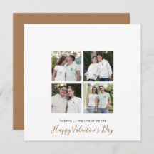 Zeitgenössische 4-Foto Collage Custom Gold Valenti