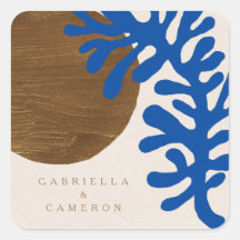 Zeitgenössische Abstrakte Formen Art Blue Tan Hoch