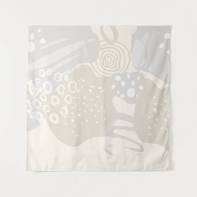 Zeitgenössische Abstrakte Formen Wandteppich (Vorderseite)