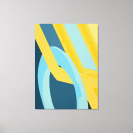 Zeitgenössische Abstrakte Geometrische Harmonie Leinwanddruck