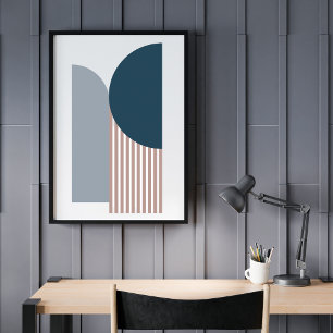 Zeitgenössische Abstrakte Geometrische Moderne Poster