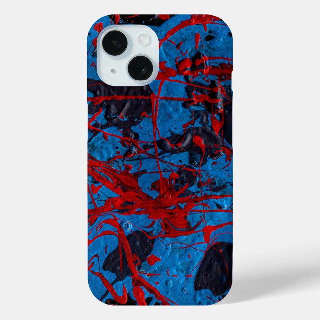 Zeitgenössische abstrakte Kunst: Elektrisch Case-Mate iPhone Hülle (Rückseite)