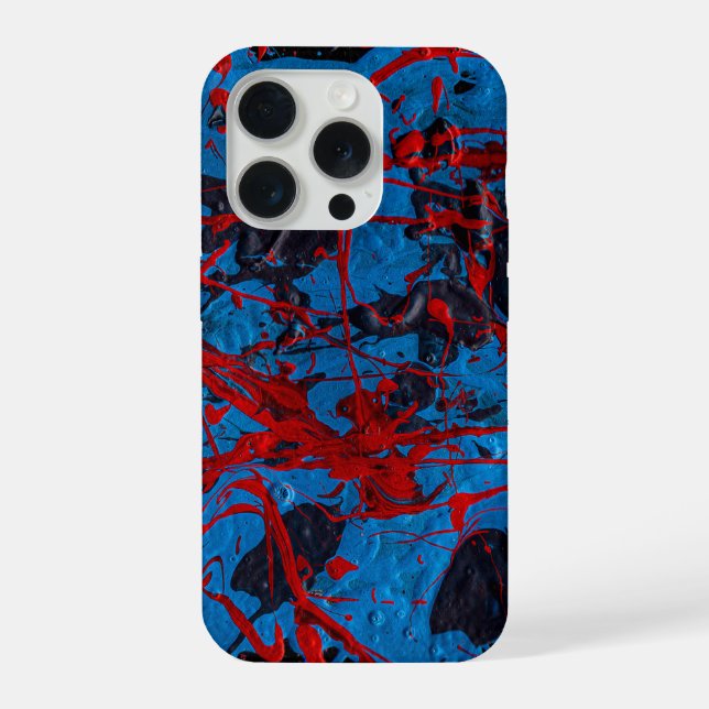 Zeitgenössische abstrakte Kunst: Elektrisch iPhone Hülle (Rückseite)