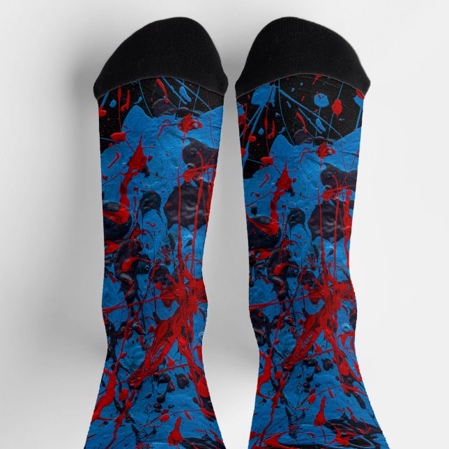 Zeitgenössische abstrakte Kunst: Elektrisch Socken (Oben)