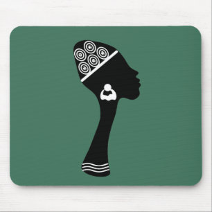 Zeitgenössische abstrakte moderne afrikanische Fra Mousepad