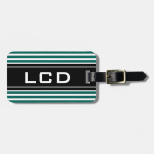 Zeitgenössische anfängliche Monogramm-Reisegepäcka Gepäckanhänger