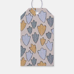 Zeitgenössische Blätter Gift-Tags Geschenkanhänger