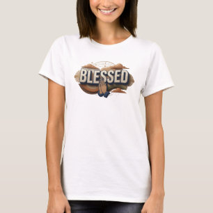 Zeitgenössische BLESSED-Stil-Aussage T-Shirt