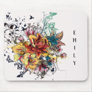 Zeitgenössische BlumenBouquet Mousepad