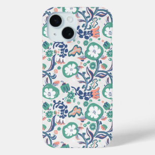 Zeitgenössische Blumendoodle drucken Case-Mate iPhone Hülle