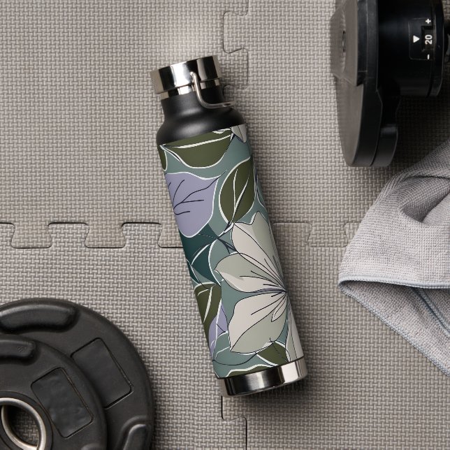 Zeitgenössische Blumenkunst  Trinkflasche (Fitnessstudio (gedreht))
