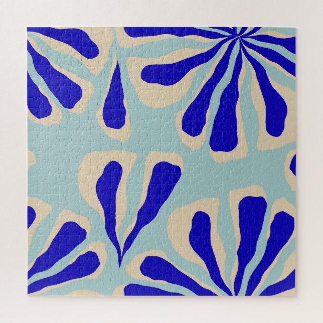 Zeitgenössische Blüte: Trendy Nahtlose Mode. Puzzle (Vertikal)