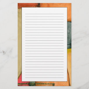 Zeitgenössische bunte geometrische Formen Briefpapier