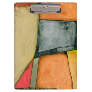 Zeitgenössische bunte geometrische Formen Klemmbrett