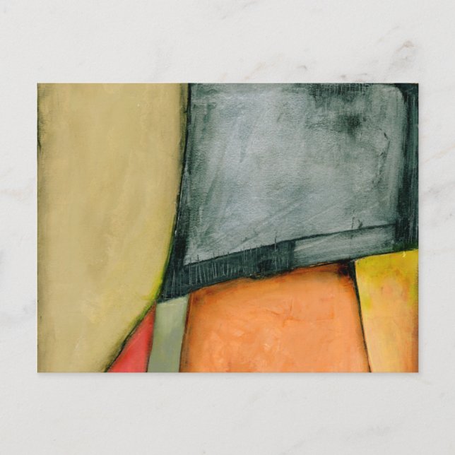 Zeitgenössische bunte geometrische Formen Postkarte (Vorderseite)
