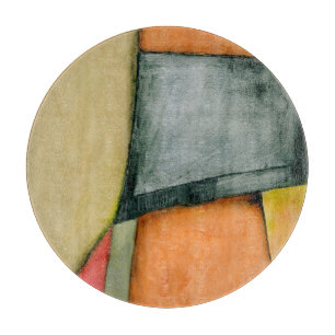 Zeitgenössische bunte geometrische Formen Schneidebrett