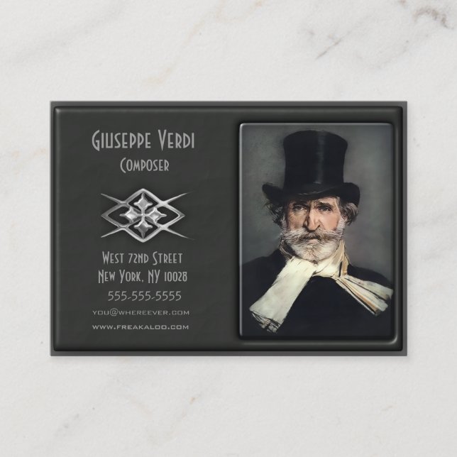 Zeitgenössische Deluxe kundenspezifische Visitenkarte (Vorderseite)