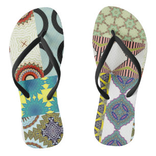 ZEITGENÖSSISCHE DESIGNER-COLLAGE Flip-Flops Flip Flops