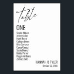 Zeitgenössische einfache elegante Typografie Tischnummer<br><div class="desc">Kühl, einfach, modern, elegant. Dieses Design ergänzt eine wachsende Sammlung von einzigartigen Stücken, die auffällig und unverwechselbar sind. Verwenden Sie die Vorlagenfelder, um die Platzhalterangaben zu ändern und das Design selbst zu gestalten. Weitere Farben und Stile sind in dieser Sammlung verfügbar. Sie können den Hintergrund auch in eine beliebige Farbe...</div>