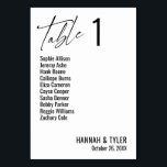 Zeitgenössische einfache elegante Typografie Tischnummer<br><div class="desc">Kühl, einfach, modern, elegant. Dieses Design ergänzt eine wachsende Sammlung von einzigartigen Stücken, die auffällig und unverwechselbar sind. Verwenden Sie die Vorlagenfelder, um die Platzhalterangaben zu ändern und das Design selbst zu gestalten. Weitere Farben und Stile sind in dieser Sammlung verfügbar. Sie können den Hintergrund auch in eine beliebige Farbe...</div>